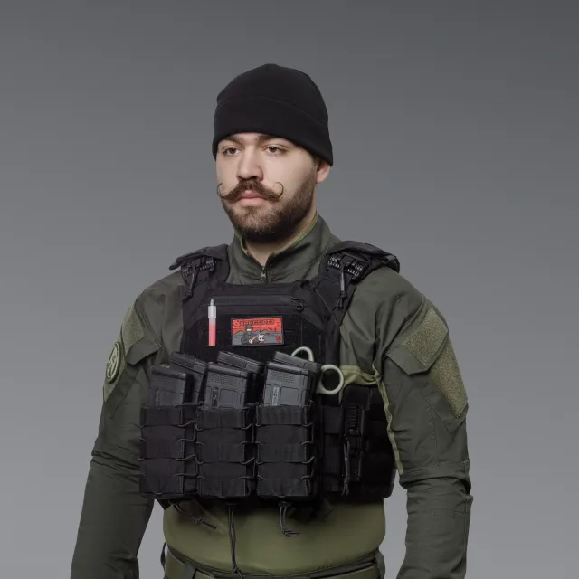 2 - Шапка флісова Winter Cap Чорна. Polyester. Розмір: S-M