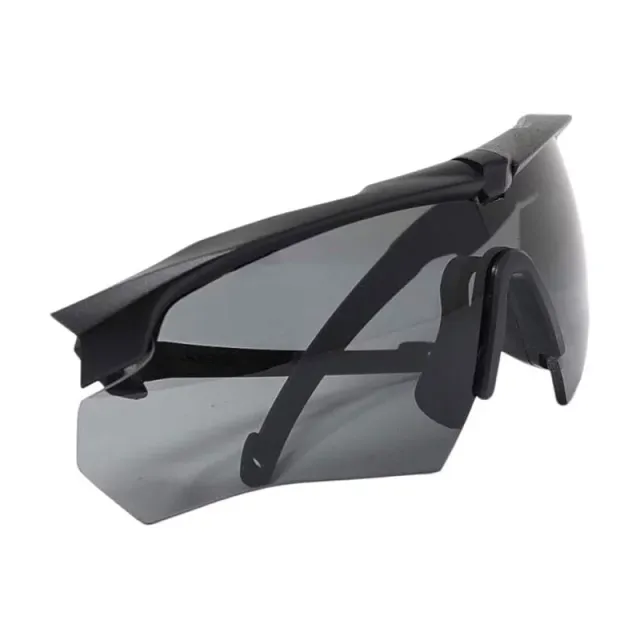 6 - Балістичні захисні окуляри ESS® Crossbow Suppressor One Black з лінзою Smoke Gray