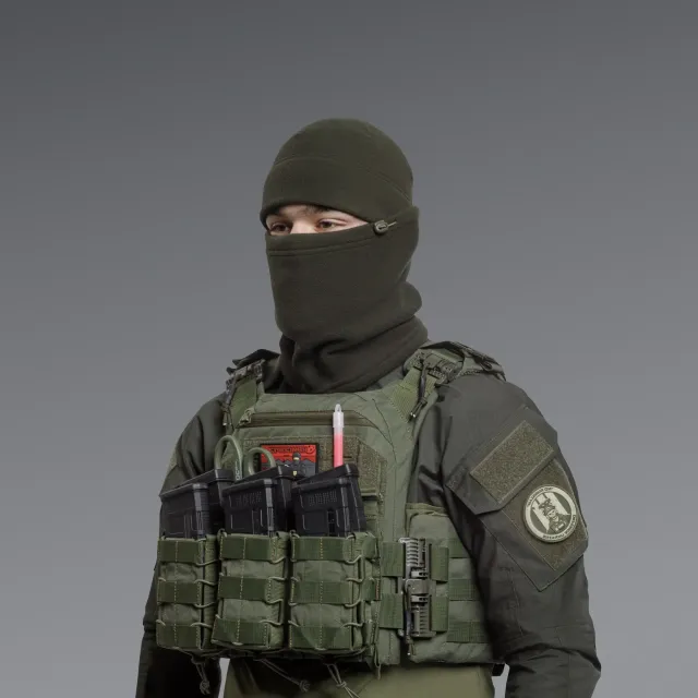 2 - Комплект Winter Tactical Kit: Бафф + Шапка Олива. Размер S-M