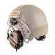 6 - Активные тактические наушники с микрофоном «Earmor M32H» MOD3 Helmet Version Олива