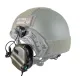 6 - Активные тактические наушники с микрофоном Earmor M32H MOD3 Helmet Version Олива