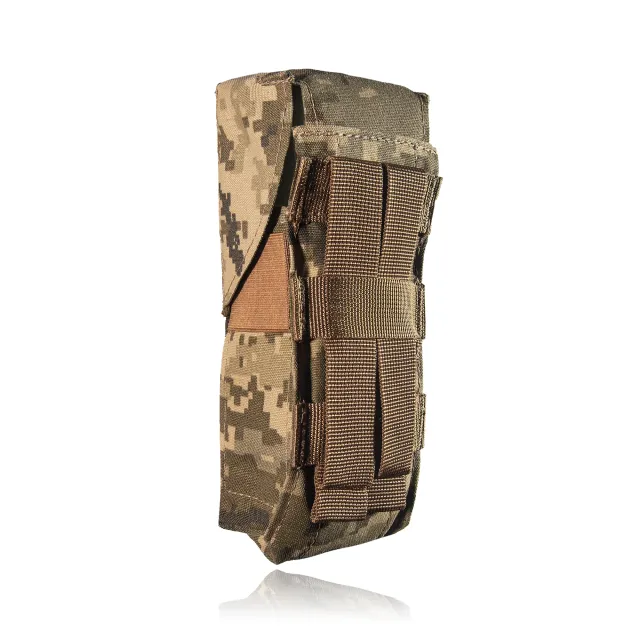 2 - Закритий подвійний підсумок під магазини AK\AR. Cordura 1000D. Molle. Піксель