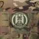 3 - ПВХ Патч (шеврон) GHOST DEFENCE UKRAINE. Олива