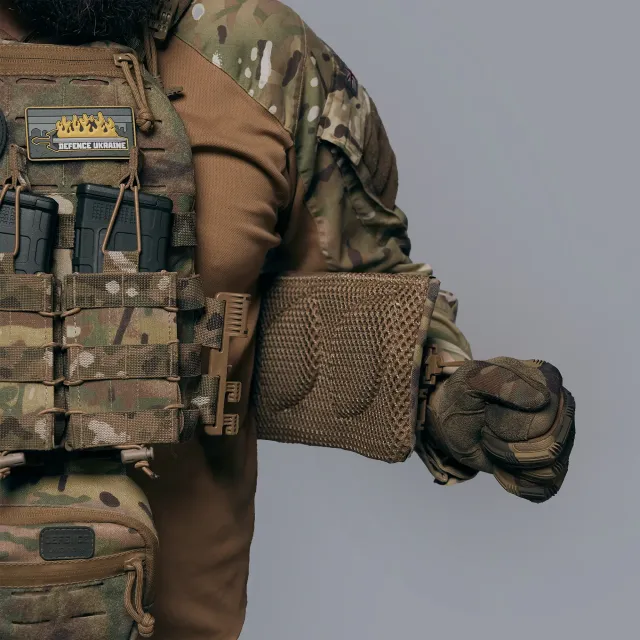 6 - Плитоноска TUR PRO Gen 2, (Комплект 7 підсумків) з системою швидкого скидання. Molle. Колір Мультикам. Розмір M.