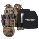 1 - Бронежилет 6-го класса (TUR PRO Gen 2). Вес 6.5 кг. (Комплект). С системой быстрого сброса. Molle. Цвет Мультикам. Размер S/M.