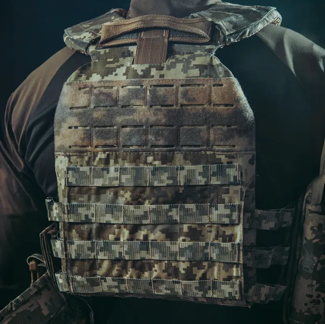 4 - Плитоноска TUR PRO Скелетон з системою швидкого скидання. Molle. Колір Олива.