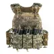 13 - Плитоноска TUR PRO Скелетон, 3 подсумка для AK/AR с системой быстрого сброса. Molle. Цвет Пиксель.
