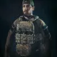 5 - Плитоноска TUR PRO Скелетон, 3 подсумка для AK/AR с системой быстрого сброса. Molle. Цвет Пиксель.