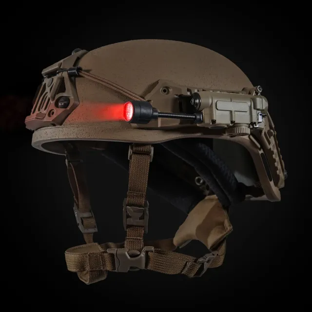 6 - Фонарь тактический на шлем Sidewinder MPLS 5LED с IFF (свой-чужой) маяком. Койот