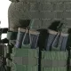 13 - Плитоноска TUR PRO Скелетон, 3 подсумка для AK/AR с системой быстрого сброса. Molle. Цвет Олива.