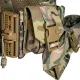 14 - Плитоноска TUR PRO Скелетон. (Комплект 7 подсумков) с системой быстрого сброса. Molle. Цвет Мультикам.