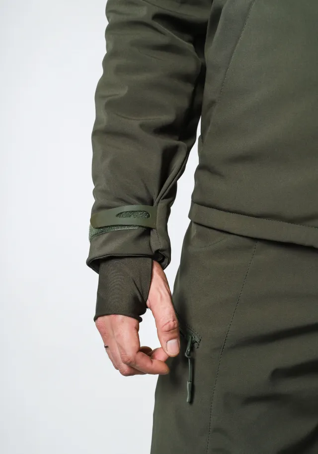 5 - Куртка тактическая Softshell ХАНТЕР. Осень-Весна Олива. Размер S (40-42)