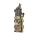 1 - Одинарний пластиковий підсумок під магазини AK\AR. Cordura 1000D. Molle. Мультикам