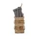 5 - Одинарний пластиковий підсумок під магазини AK\AR. Cordura 1000D. Molle. Койот