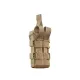 7 - Одинарний пластиковий підсумок під магазини AK\AR. Cordura 1000D. Molle. Койот