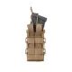 2 - Одинарний пластиковий підсумок під магазини AK\AR. Cordura 1000D. Molle. Койот