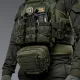 3 - Одинарний пластиковий підсумок під магазини AK\AR. Cordura 1000D. Molle. Олива
