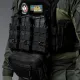 5 - Одинарний пластиковий підсумок під магазини AK\AR. Cordura 1000D. Molle. Чорний