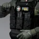 4 - Одинарний пластиковий підсумок під магазини AK\AR. Cordura 1000D. Molle. Чорний