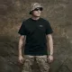 3 - Футболка Military Capybara. Хлопок/эластан. Черная. Размер М