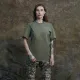 7 - Футболка Military Capybara. Хлопок/эластан. Олива. Размер М