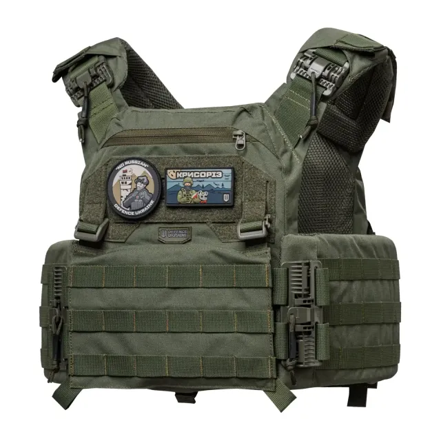 1 - Плитоноска SVAROG PRO з системою швидкого скидання. Molle. Колір Олива.