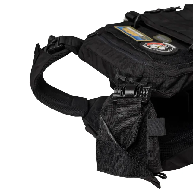11 - Плитоноска SVAROG PRO с системой быстрого сброса. Molle. Цвет Чёрный.