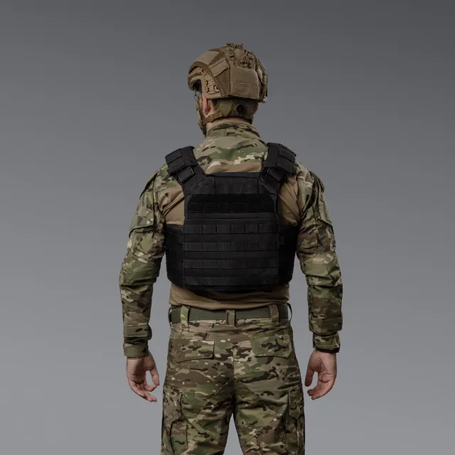 8 - Плитоноска SVAROG PRO с системой быстрого сброса. Molle. Цвет Чёрный.