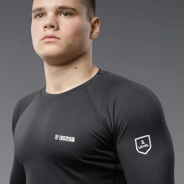 3 - Комплект термобілизни Frost Guard термокостюм LVL 1 (1 Рівень). Чорний. Розмір L.