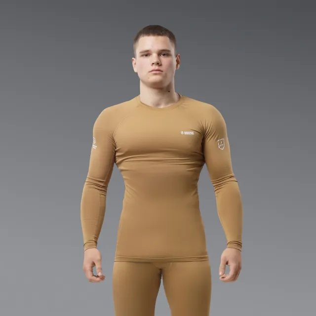 6 - Термобілизна (верх) Frost Guard реглан LVL 1 (1 Рівень) Койот. Розмір S
