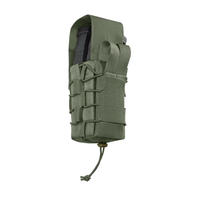 5 - Двойной закрытый подсумок под магазины AK\AR. Cordura 1000D. Molle. Олива