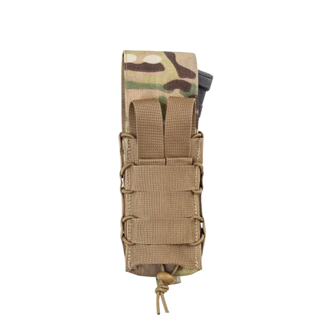 2 - Одинарный закрытый подсумок под магазины AK\AR. Cordura 1000D. Molle. Мультикам
