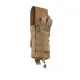 9 - Одинарный закрытый подсумок под магазины AK\AR. Cordura 1000D. Molle. Койот