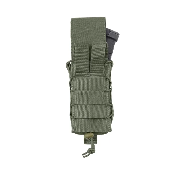 2 - Одинарный закрытый подсумок под магазины AK\AR. Cordura 1000D. Molle. Олива