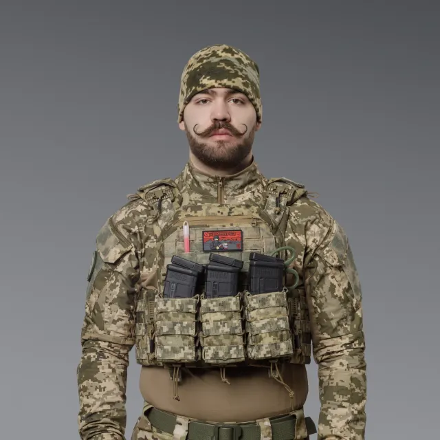4 - Подвійний підсумок під магазини AK\AR. Cordura 1000D. Molle. Піксель