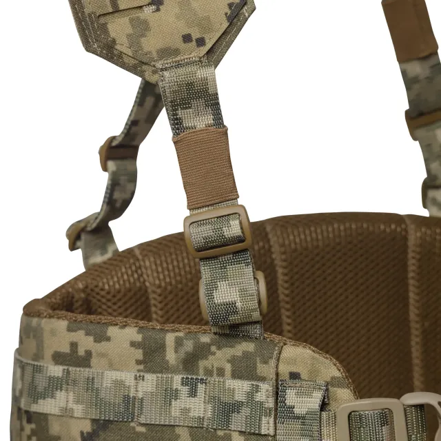 16 - Тактический разгрузочный пояс РПС 1 класса защиты, Cordura 1000D. Пиксель. S/M
