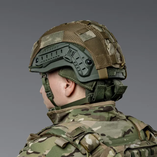 3 - Баллистическая защита затылка 2-го класса защиты. CORDURA 1000D. Олива
