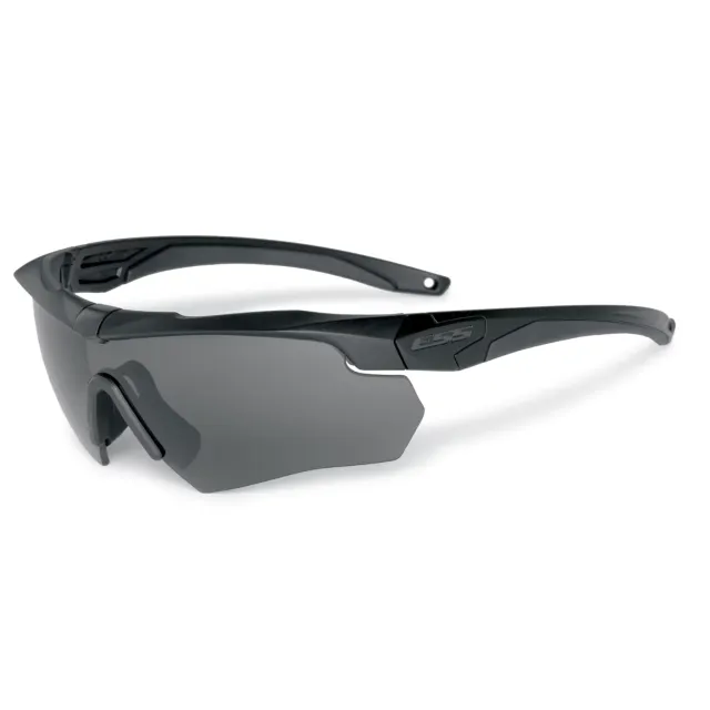 1 - Баллистические защитные очки ESS® Crossbow One Black с линзой Smoke Gray